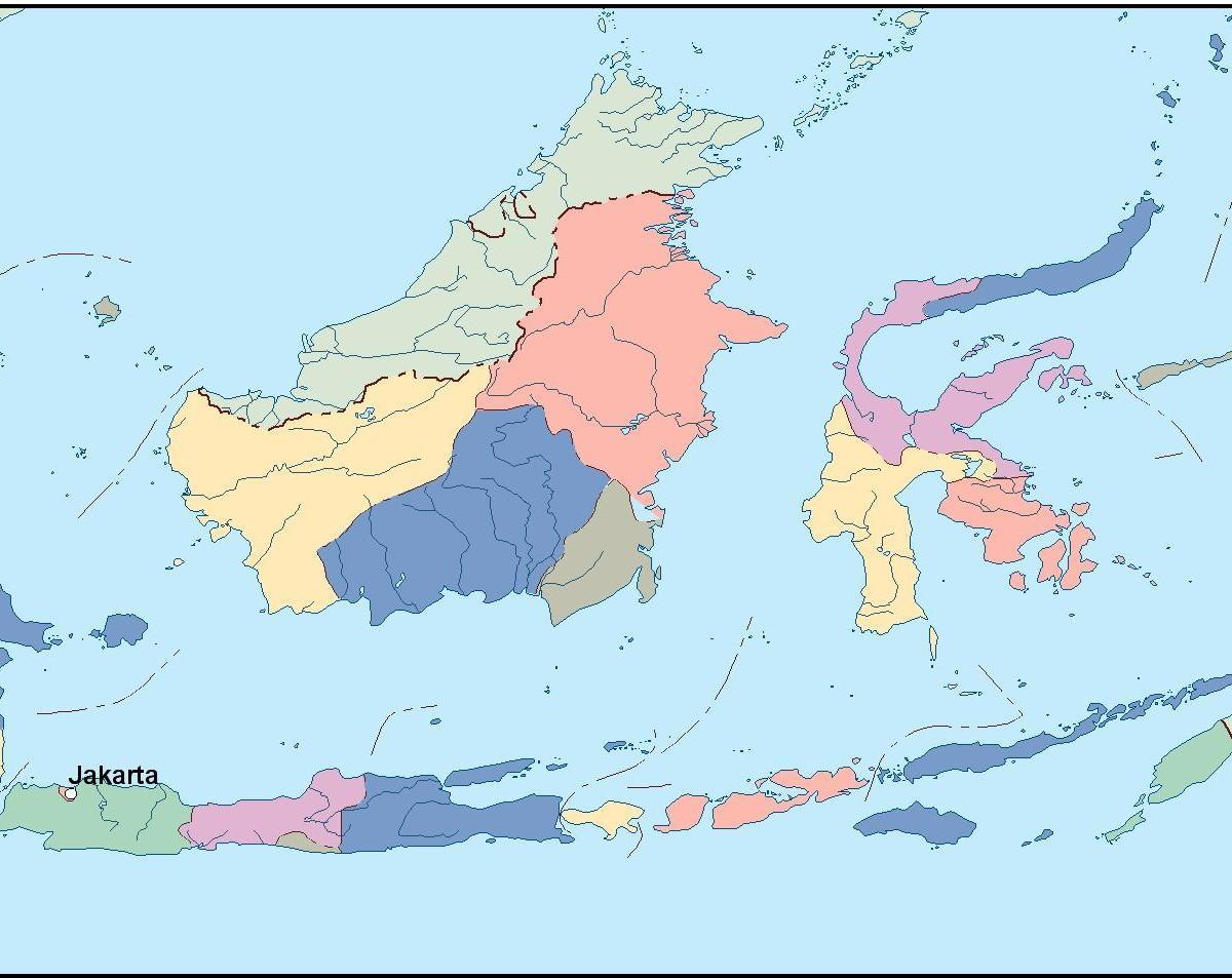 kart over Jakarta vektor kart