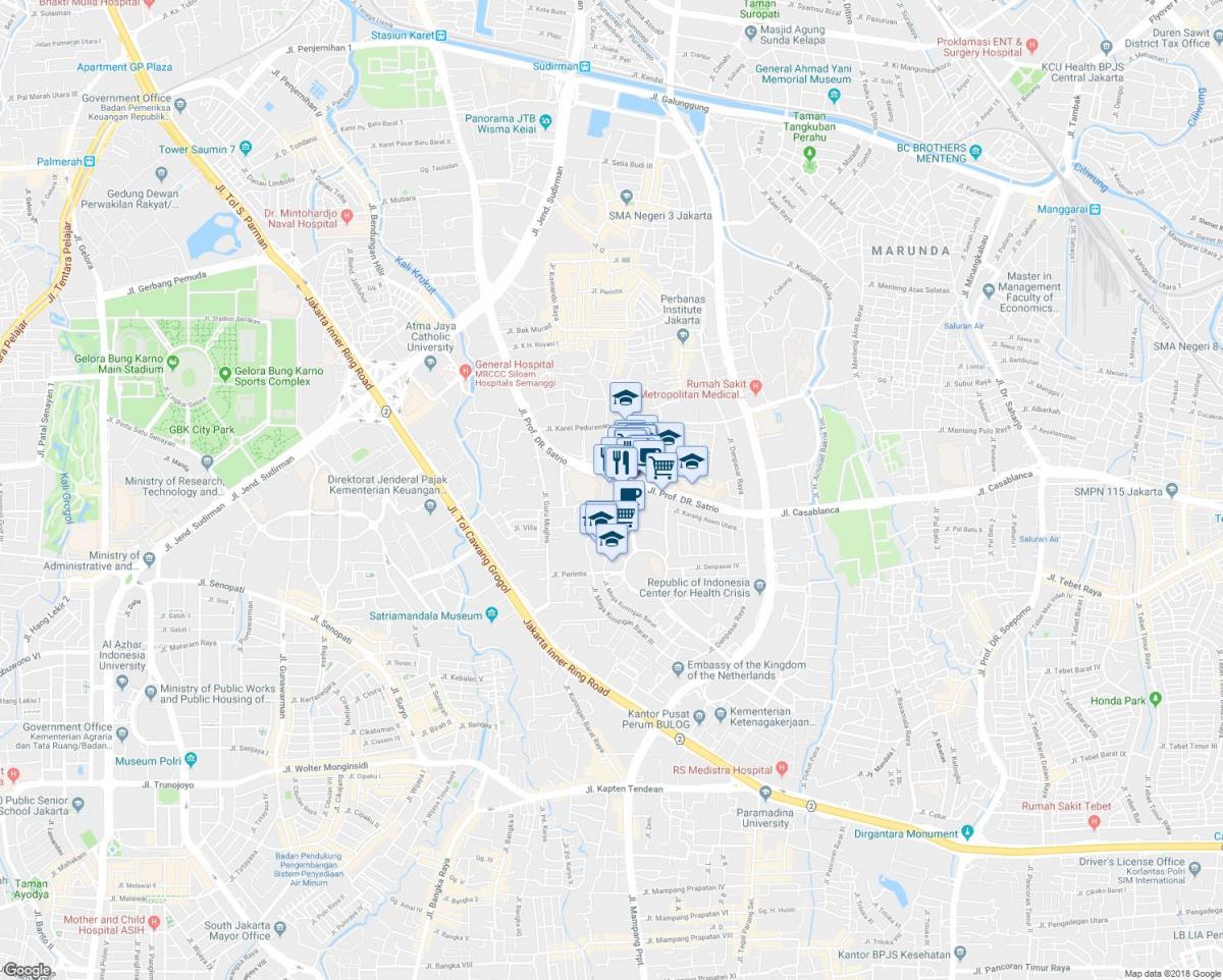 kart over kuningan Jakarta