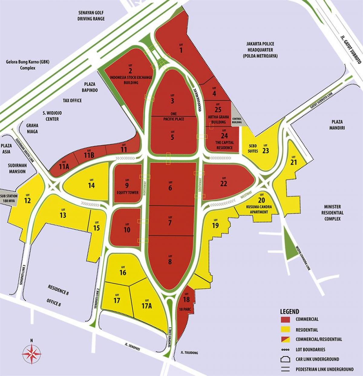 kart over scbd Jakarta