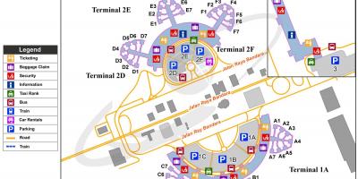 Soekarno hatta flyplass terminal 2 kart
