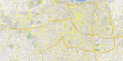Kart over Jakarta veien