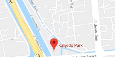 Kart over kalijodo Jakarta
