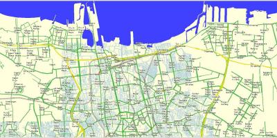 Kart over nord-Jakarta